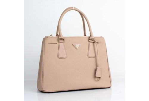 PR1786-04 BN1786 Saffiano Solid Color Leather Tote Apricot