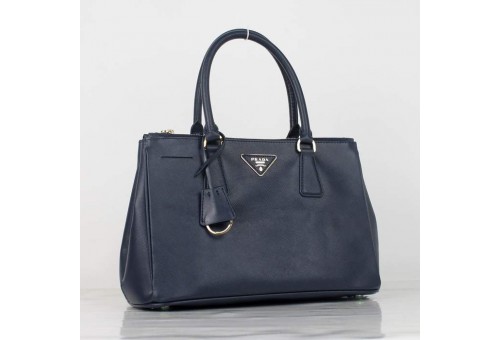 PR1801-2 B1801 Saffiano Leather Tote Dark Blue