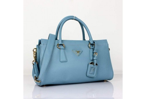 PR1849-2 BN1849 Saffiano Leathe Tote Light Blue