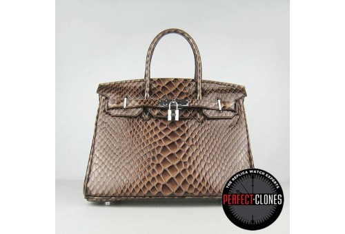 HE-30-1074 Birkin 30cm Brown - Fish