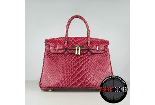 HE-30-1085 Birkin 30cm Red - Fish