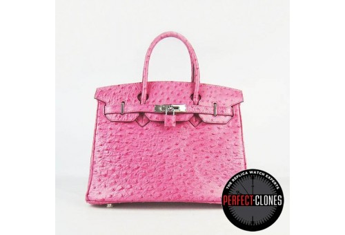 HE-30-1062 Birkin 30cm Peach Red - Ostrich
