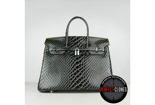 HE-35-1081 Birkin 35cm Black - Fish