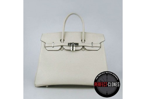 HE-35-1102 Birkin 35cm Off White - Togo Pearl