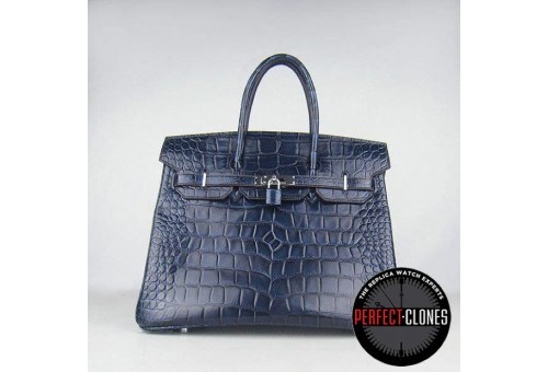 HE-35-1043 Birkin 35cm Blue - Gator