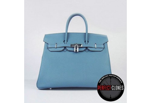 HE-35-1017 Birkin 35cm Mid Blue - Togo Standard