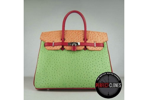 HE-35-108Birkin 35cm Mix Colour - Ostrich