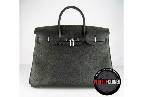 HE-40-1003 Birkin 40cm Black - Togo Standard