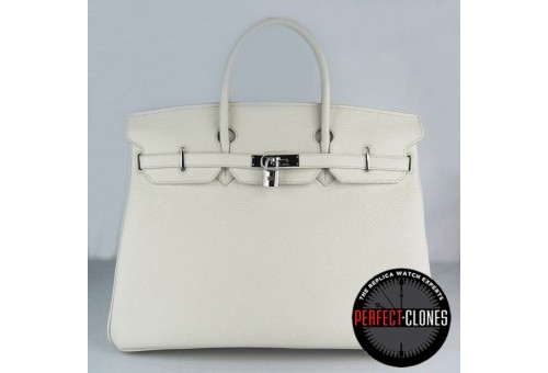 HE-40-1012 Birkin 40cm Off White - Togo Standard