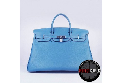 HE-40-1011 Birkin 40cm Mid Blue - Togo Standard