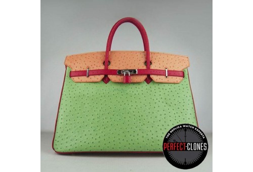 HE-40-1058 Birkin 40cm Mix Colour - Ostrich