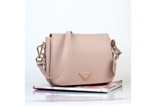 PR8229-02 BN8229 Saffiano Solid Color Leather Tote Apricot