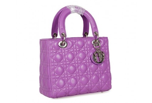 CD-LD25-106 Lady Dior 25mm lambskin Purple