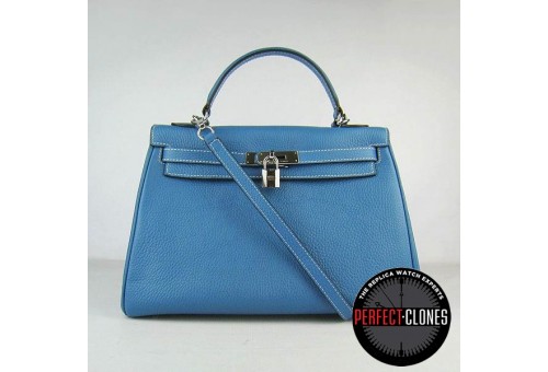 HE-K32-1009 Kelly 32cm Mid Blue - Togo Standard