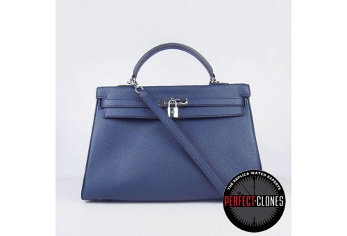 HE-K35-1003 Kelly 35cm Dark Blue - Togo Standard