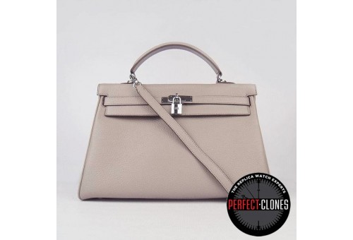 HE-K35-1005 Kelly 35cm Light Grey - Togo Standard