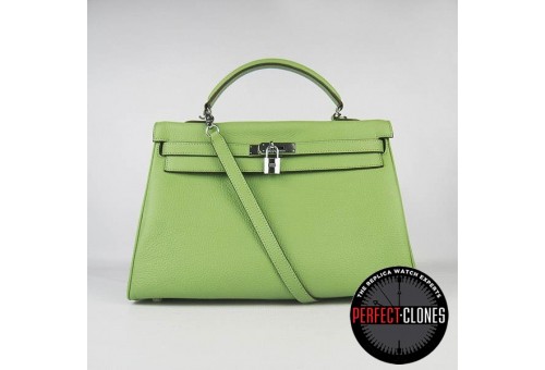 HE-K35-1006 Kelly 35cm Lime Green - Togo Standard