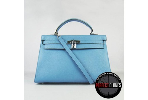 HE-K35-1008 Kelly 35cm Light Blue - Togo Standard