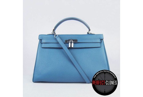 HE-K35-101Kelly 35cm Mid Blue - Togo Standard