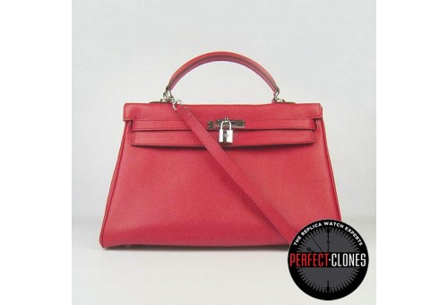 HE-K35-1015 Kelly 35cm Red - Togo Standard