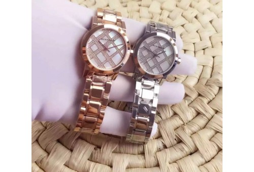 W-BUR-1001 BU 9135 SS/SS RG/RG Swiss Ronde Quartz