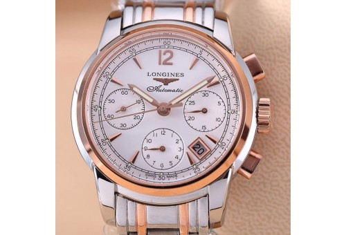 LG00126 Master Chrono SS/RG White Asia 7750