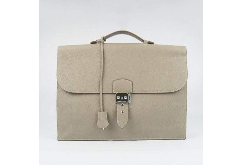 HE-DP-04 Depeches Breifcase H2813 Grey - Togo Standard