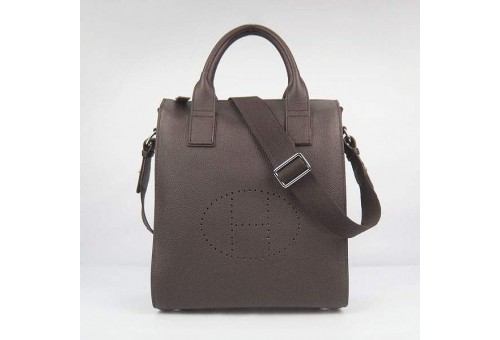 HE-EVEB-03 Evelyne Breifcase H8076 Dark Brown - Togo Standard