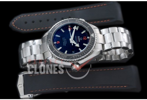 OMCPO45-103 Seamaster Planet Ocean 45mm Black SS/SS A-2824/8500 Free Rubber Strap !