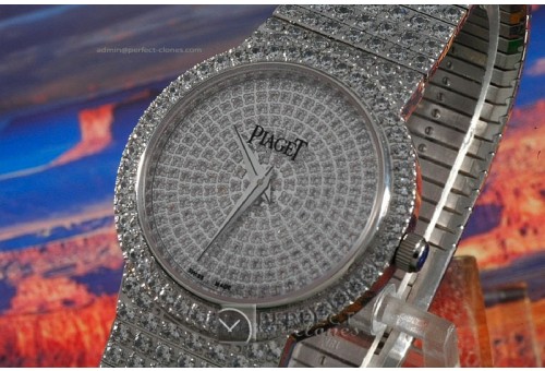 PI10001 Mens WG Full Diamonds, Swiss Quartz