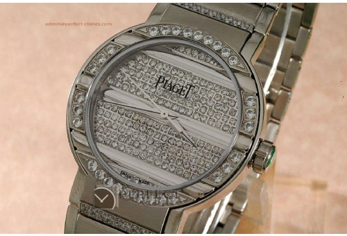 PI10002 Polo Mens WG /Diamonds, Swiss Quartz