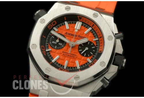 0 APDC-075 NF Royal Oak Diver Chrono SS/RU Orange Asia 7750
