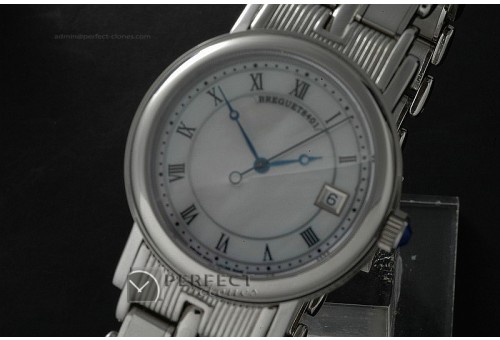 BR1001 8401 SS MOP White Automatic Swiss Eta 2824-2