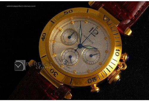 CARPF10002 FG Pasha Chronograph, working Chronograph