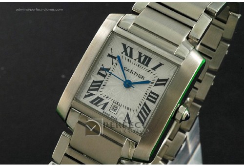 CART10014 Tank Franchine SS Men, Sapphire Crystal/Swiss Eta 2671