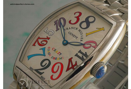 FMCR10011 Curvex Crazy Colur Dreams Men SS White