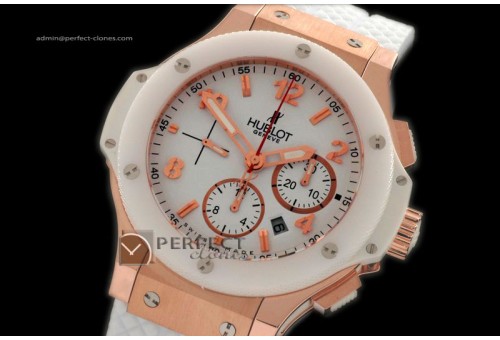 HB10027 Big Bang RG Aspen White Ceramic Bezel A77528800bph