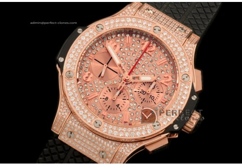 HBUB10049 Big Bang RG/Full Diam Rose Diam Dial A-7750