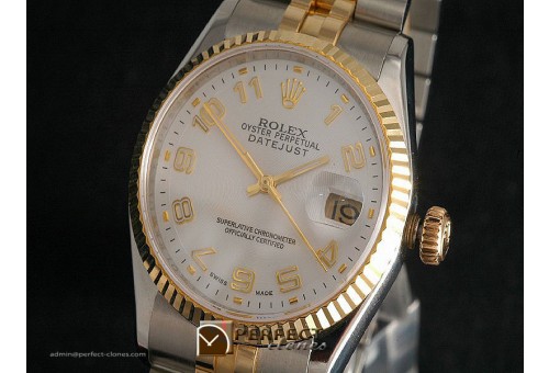 RDJMT10003 14K Wrapped TT White Dial, Numeral Markers Eta 2836-2