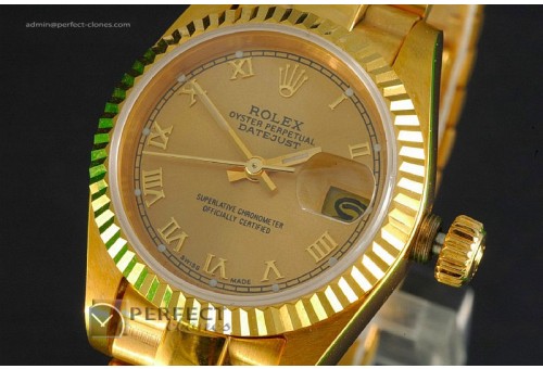 RDJLF10002 FG Gold Dial, Roman Markers Eta 2671-2