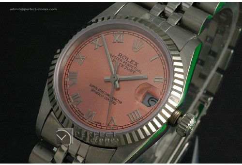 RDJmS10501 SS Salmon Dial, Roman Makers Swiss Eta 2671-2