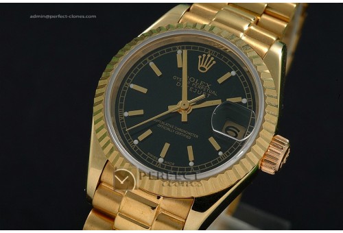 RDJLF10005 FG Black Dial Roman Markers Eta 2671-2