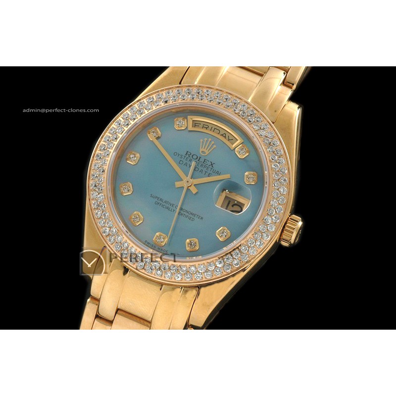 RLDDF10092 FG Masterpiece MOP Blue Dial Diam Markers/Bez Eta