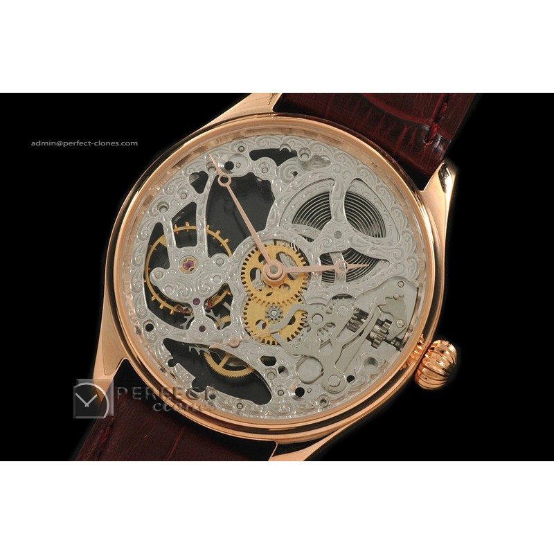 IW01001 F A Jones RG Decorated Skeleton Dial Decorated Bridges U