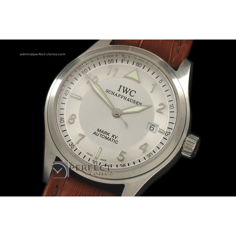 IW10021 Mark XV SS Silver White Num/Stk Dial Swiss Eta 2824-2