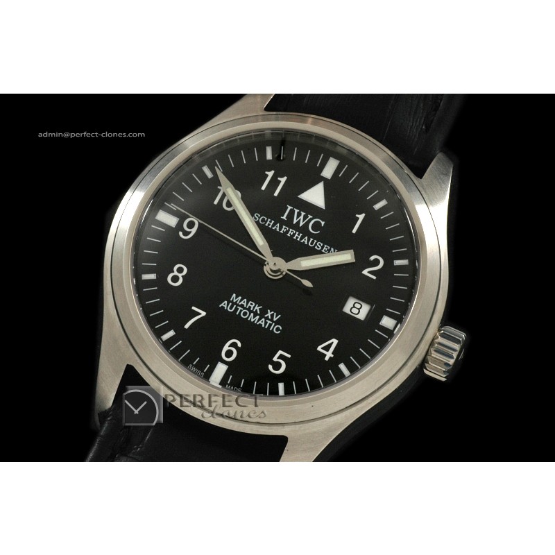 IW1002Mark XV SS Black Num Dial Swiss Eta 2824-2