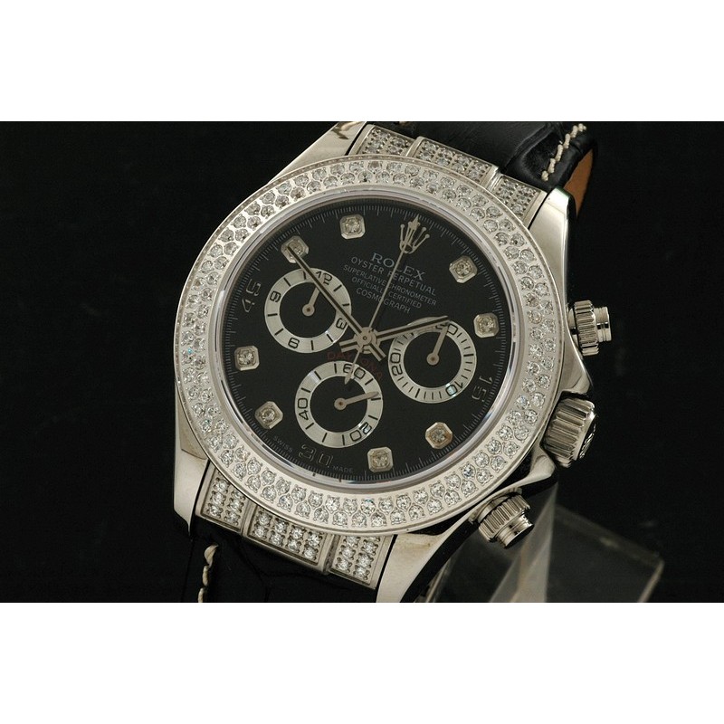 RLDS10052 LE Black Dial Diam Markers/Bez Running Secs@ 6.00
