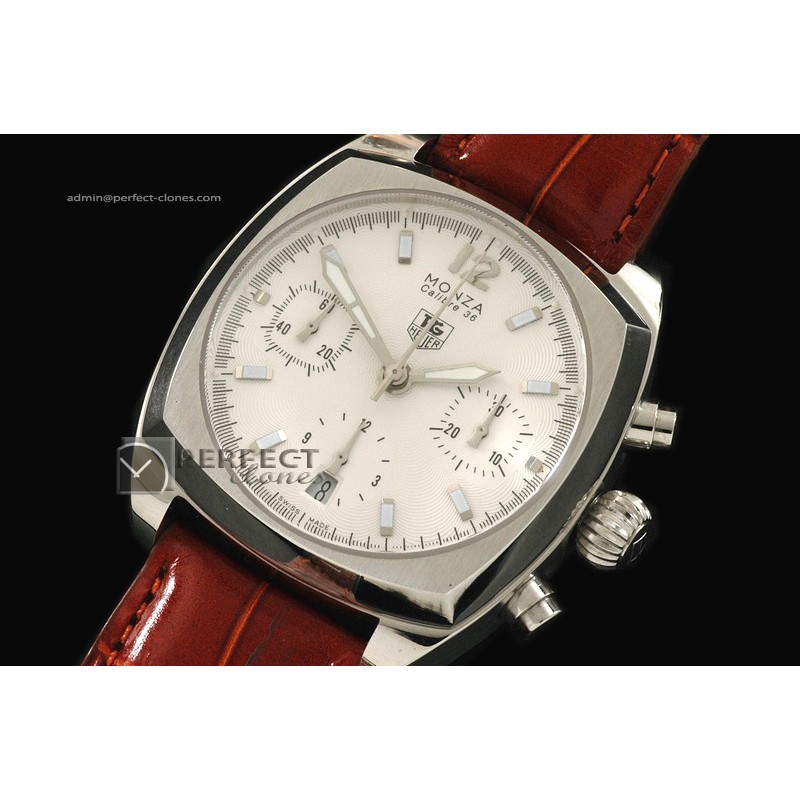 TG10031 Monza Chronograph SS/LE Stk White Asia 775Chronos