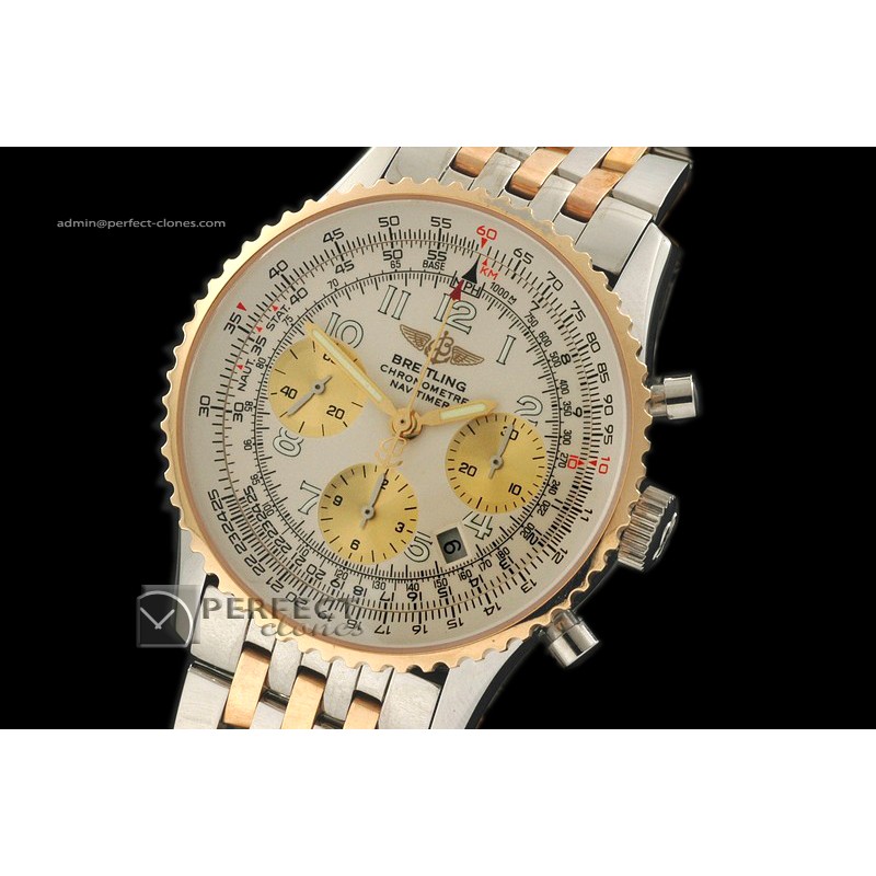BL10053 TT Navitimer White Dial Numeral Working Chronos 28800
