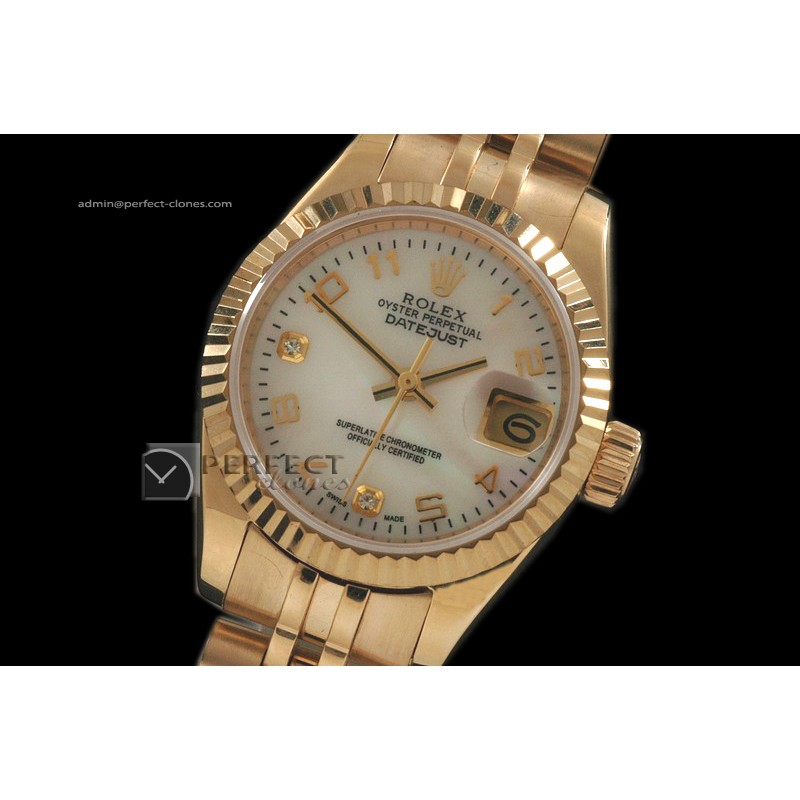 RDJLF10018 FG MOP Wht Diam Dial Num/Diam Markers Eta 2671-2